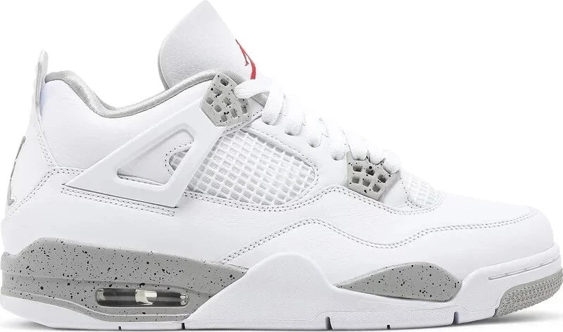 Jordan 4 CT8527-100 White Grey Red Shoes