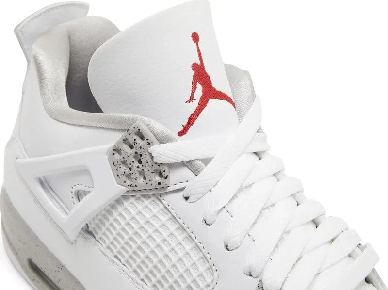 Jordan 4 CT8527-100 White Grey Red Shoes