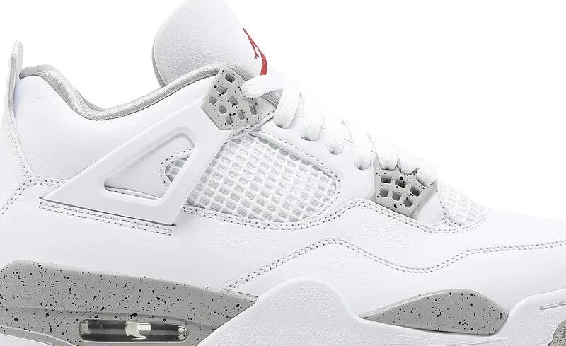 Jordan 4 CT8527-100 White Grey Red Shoes